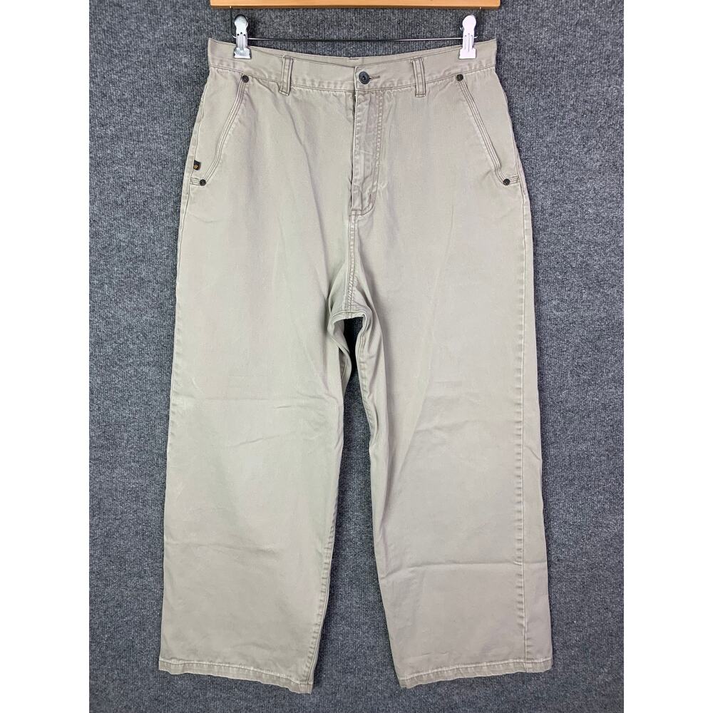 VTG Y2K‎ Breakdown Embroidered Skater Baggy Wide Leg Jean Pant size 32